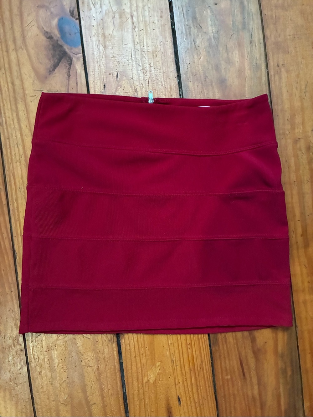 Y2K Ambiance Red Bandage Mini Skirt - Small